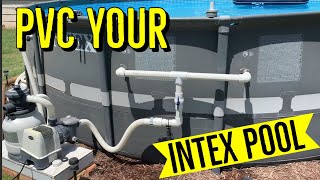 How to PVC plumb your INTEX pool [upl. by Ardnahsal]