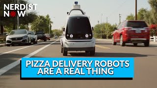 The Autonomous Pizza Delivery Robots Have Arrived Nerdist Now [upl. by Aihsitan186]