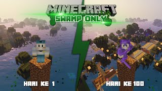 100 HARI DI MINECRAFT TAPI SWAMP ONLY  Petualangan Remedial Si Joni Eps 01 [upl. by Blossom]