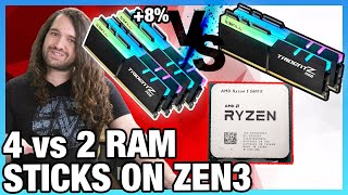 AMD Ryzen 4 vs 2 Sticks of RAM on R5 5600X for Up to 10 Better Performance [upl. by Yarazed]