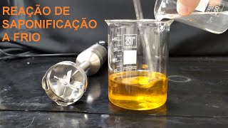 Reação de saponificação a frio [upl. by Lune]