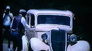 Bonnie and Clyde ambush at actual site in Gibsland La [upl. by Aronow]