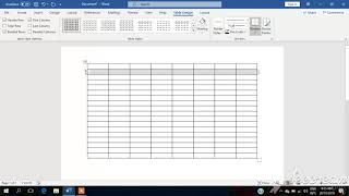 how to create table of rows and column in microsoft word lec07 [upl. by Amerak]