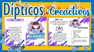 ✨Cómo hacer DIPTICOS en Word 💨💻 [upl. by Yrreiht]