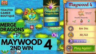 Merge Dragons Maywood 4 • Get Purple Star amp 3 Stars • 2nd Win ☆☆☆ [upl. by Etnad]