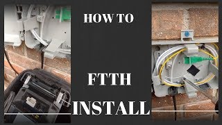 HOW TO INSTALL FTTH  Fiber to the home [upl. by Erina]