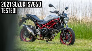 2021 Suzuki SV650  First Ride Review [upl. by Annaoi]