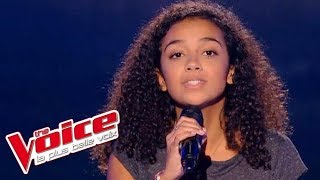 Lucie  « Its a mans mans mans world » James Brown  The Voice 2017  Blind Audition [upl. by Nodnahs]