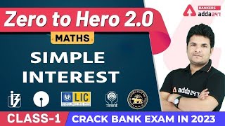 Simple Interest L1  Math  Banking Foundation Adda247 Class35 [upl. by Atnuahc]