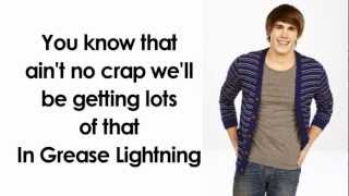 Glee  Greased Lightning Lyrics [upl. by Orose6]