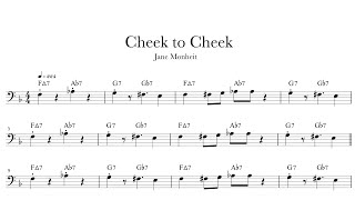 Cheek to Cheek  Jane Monheit  bass transcription [upl. by Arinay]