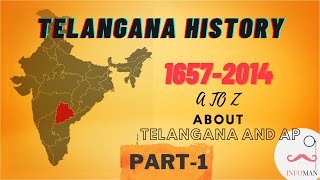 Telangana History in Telugu  Part1  How Andhra Pradesh is formed  Infoman Telugu [upl. by Parris844]