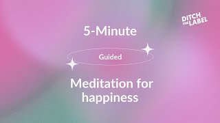 5Minute Guided Meditation for Happiness [upl. by Iana]