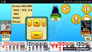 Online pinochle game [upl. by Ahsiret]