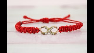 DIY Pulsera de nudo plano [upl. by Weixel]