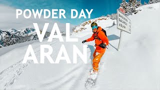 SNOWBOARD Baqueira Beret Powder day [upl. by Alyar]