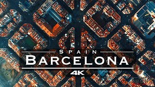 Barcelona Spain 🇪🇸  by drone 4K [upl. by Aibar]