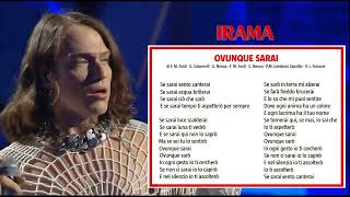 Irama  Ovunque Sarai SANREMO 2022  LIVE AUDIO  TESTO [upl. by Eidnew]