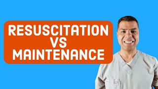 Maintenance vs resuscitation IV fluid [upl. by Reuben]