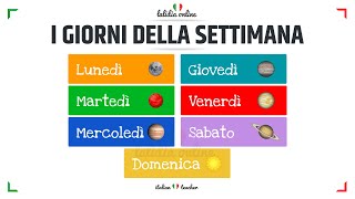 I GIORNI DELLA SETTIMANA  Easy Exercises  VOCABULARY  Italian for Beginners [upl. by Aretahs]