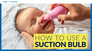 How to use a nasal aspirator or suction bulbPoire aspirante ou mouchebébé mode demploi [upl. by Elad]