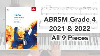 ABRSM Grade 4 Piano 2021 amp 2022 All 9 Pieces [upl. by Gnilhsa]