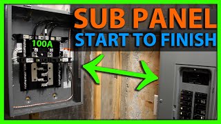 How To Install a Sub Panel Start to Finish [upl. by Ahsietal]