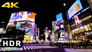 【4K HDR】Night Walk in Tokyo Shibuya 東京散歩 [upl. by Gui]