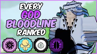 EVERY God Bloodline RANKED From WORST To BEST  Shindo Life Bloodline Tier List [upl. by Yesrej]