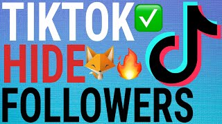 How To Hide Follower amp Following List On TikTok [upl. by Ittak]