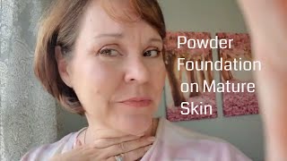 Laura Geller Balance and Brighten Power Foundation On Mature Skin [upl. by Luhe]