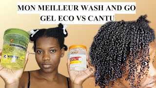 MON MEILLEUR WASH AND GOCHEVEUX CRÉPUS TYPE 4  GEL ECO STYLER VS CANTU [upl. by Novah171]