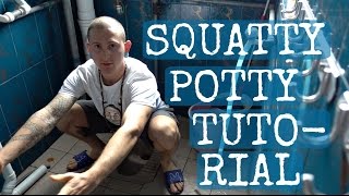 HOW TO POOP IN CHINA  SQUATTING TOILET TUTORIAL [upl. by Anais]