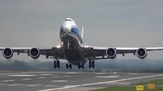 Jumbo Jet Take Off  Short Video Clip [upl. by Martino]