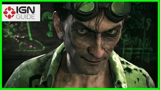 Batman Arkham Knight Bleake Island Riddler Trophies Part One [upl. by Acinoj]