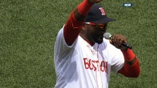 David Ortiz rallies the Boston crowd after Boston Marathon tragedy [upl. by Kylila]