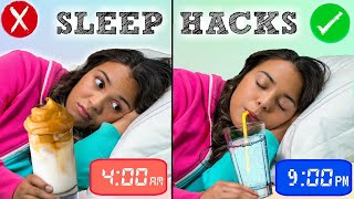 How to Fall Asleep FAST When You CAN’T Sleep 10 Sleep Life Hacks [upl. by Basilius633]