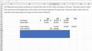 Calculate Net Cash Inflows Outflows [upl. by Ari]