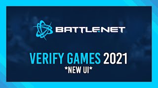 How to Verify game files  NEW Battlenet 2021 [upl. by Clayson342]