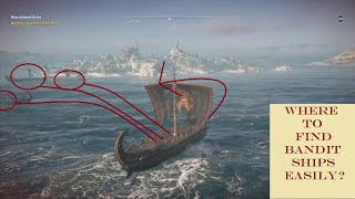 Where To Find Bandit Ships In Assassins Creed Odyssey [upl. by Sampson]