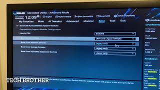 How to Enable UEFI Boot in ASUS Mother Board  CSM Compatibility Support Module [upl. by Levania]