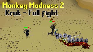 Monkey Madness 2  Kruk full fight OldSchool Runescape [upl. by Finley]