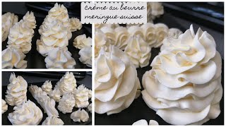 Crème au beurre à la meringue suisse [upl. by Odlanor459]