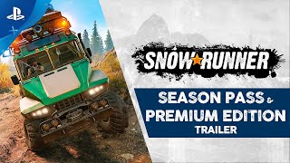 SnowRunner  Season Pass amp Premium Edition Trailer  PS4 [upl. by Tratner]