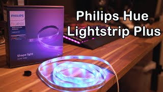 Philips Hue Lightstrip Plus Unboxing Install amp Review [upl. by Notlem49]