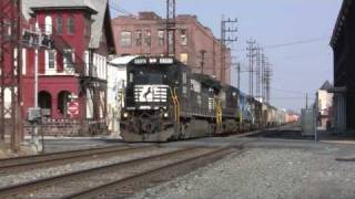 Norfolk Southern Train 19G Gets One BUMPY Ride [upl. by Merchant614]