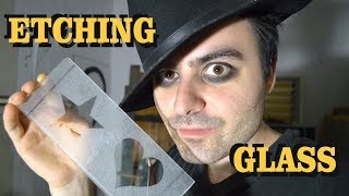 Glass Etching  Cheap Method [upl. by Docilla]