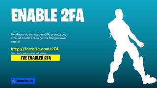 HOW TO ENABLE 2FA FORTNITE 2025 [upl. by Kingston]