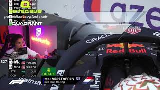 Lando Norris Reacts to Max Verstappens Crash [upl. by Nisay78]