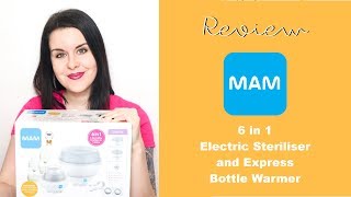 HOW TO USE amp REVIEW  MAM 6 in 1 Steriliser amp Bottle Warmer [upl. by Sylvester431]